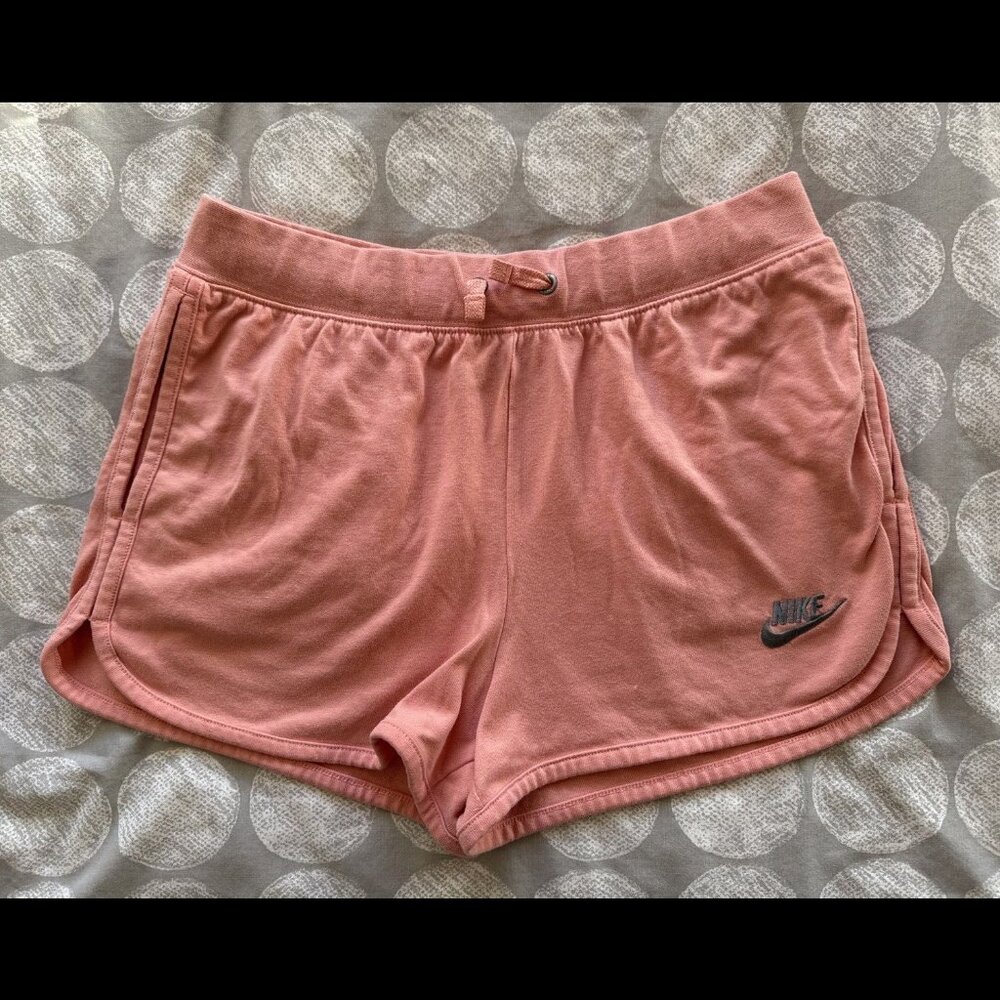 Nike Cotton Training Gym Shorts Salmon Pink CV8629-539 Sz S
